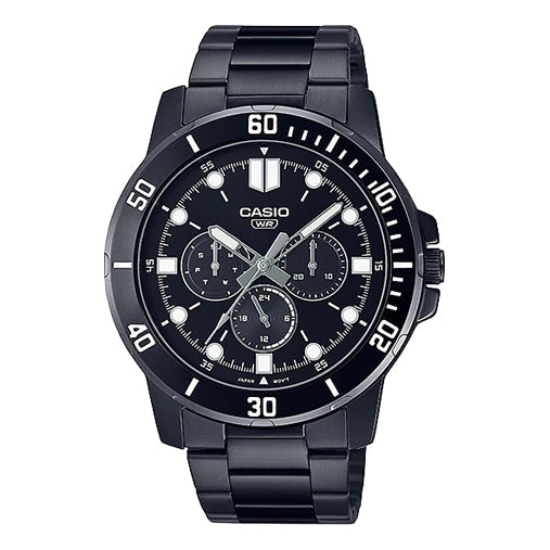 Casio Dress Classic Minimalistic Analog Watch 'Black White' MTP-VD300B-1E