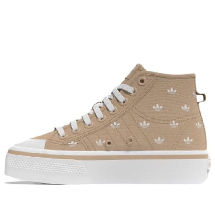(WMNS) adidas Nizza Platform Mid 'Beige Trefoil Monogram' IG5059