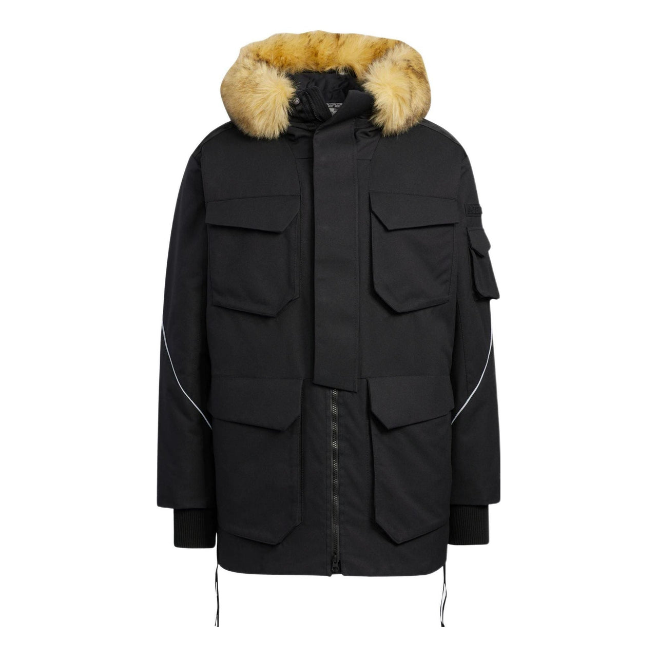 adidas Originals Mid Down Jacket 'Orbit Green Black' HM9698
