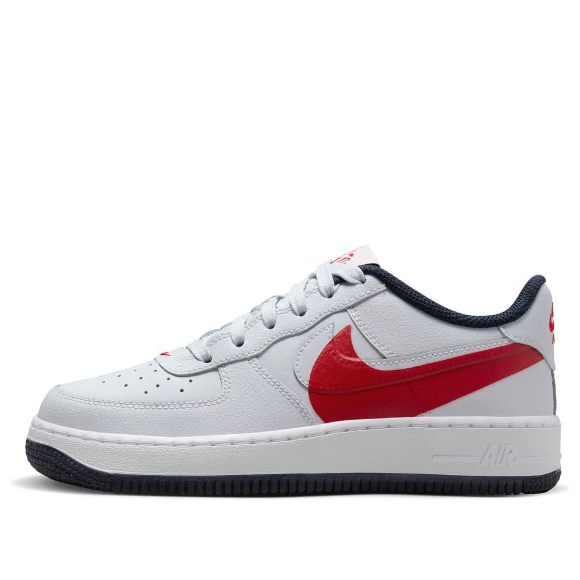 (GS) Nike Air Force 1 LV8 4 'Pure Platinum University Red' FQ4118-001