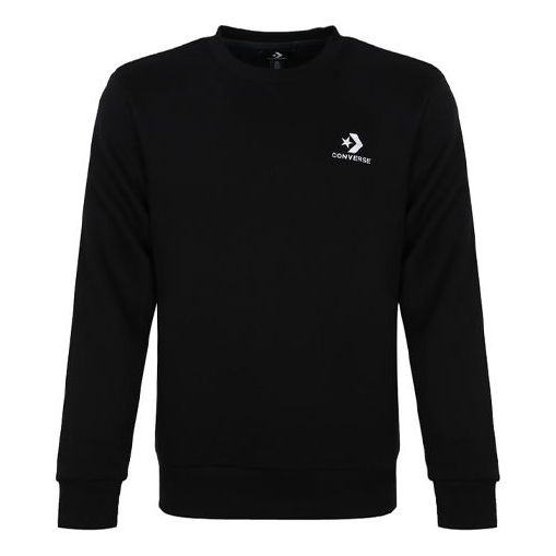 Converse Star Chevron EMB Crew Sweatshirt 'Black' 10008816-A01