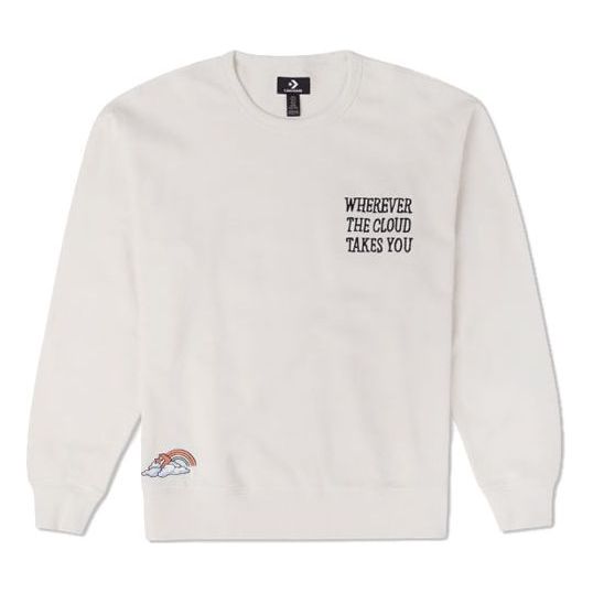Converse Logo Crewneck 'White' 10025828-A01