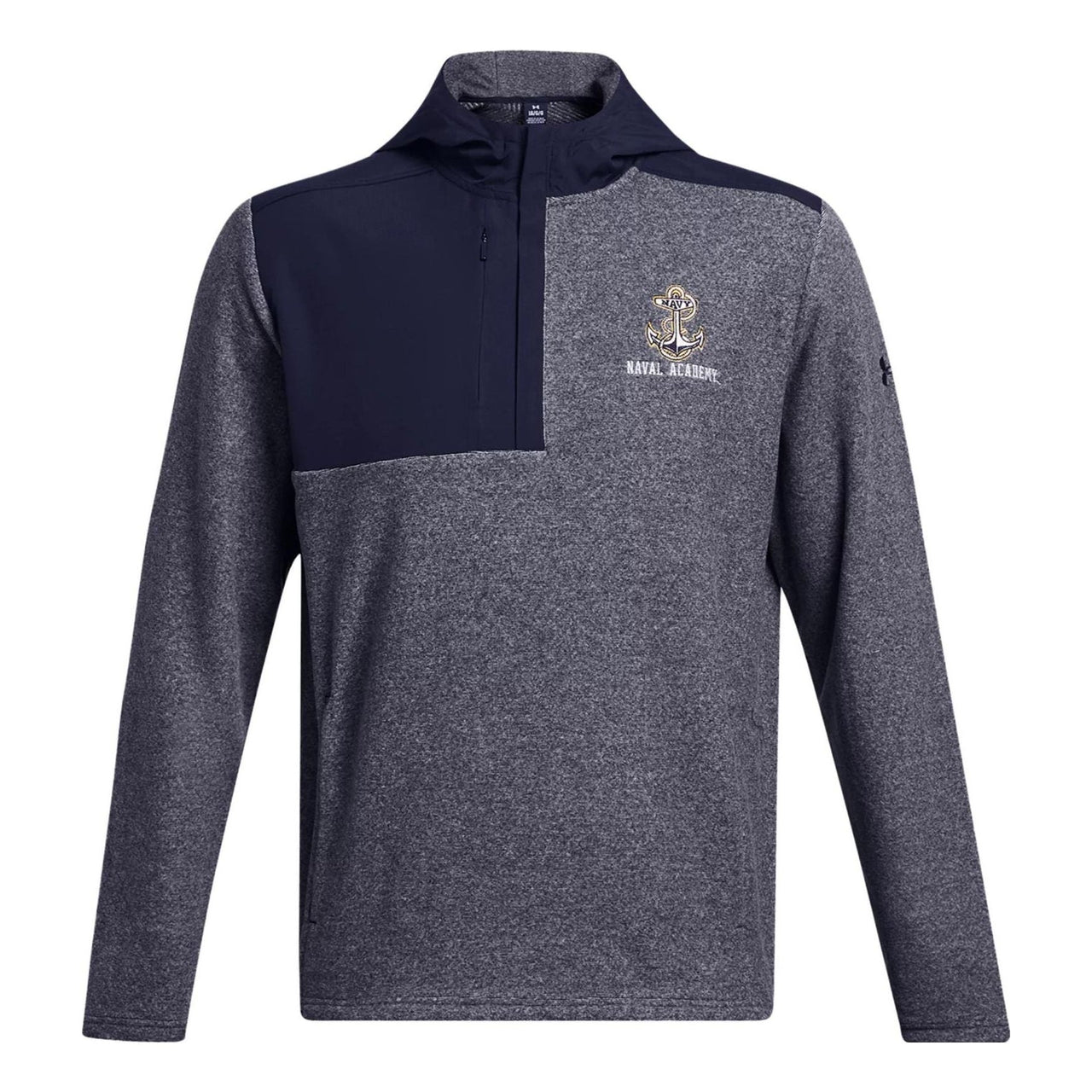 Under Armour United States Naval Academy Fleece Collegiate Hoodie 'Grey' 5120631-414