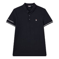 FILA Embroidery Logo Casual Sport Short Sleeve PoloShirt Men's Blue F51M128114F-NV
