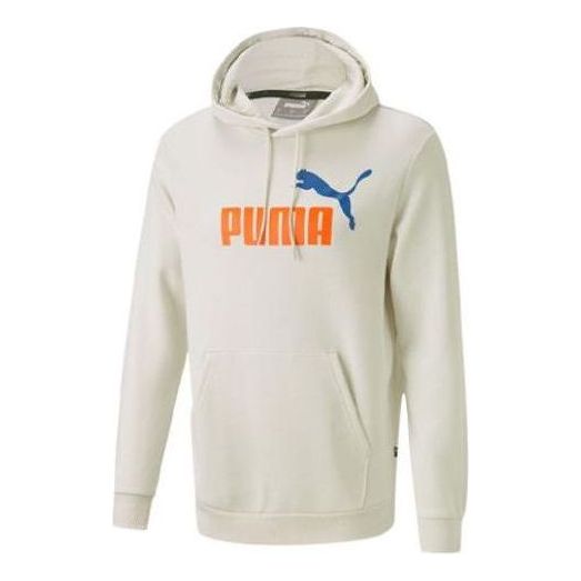 PUMA Sportswear Logo Hoodie 'white Orange Blue' 599051-55