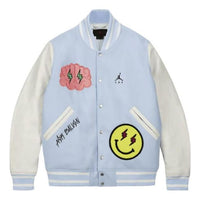 Air Jordan x J Balvin Varsity Jacket 'White Blue' DX1734-441