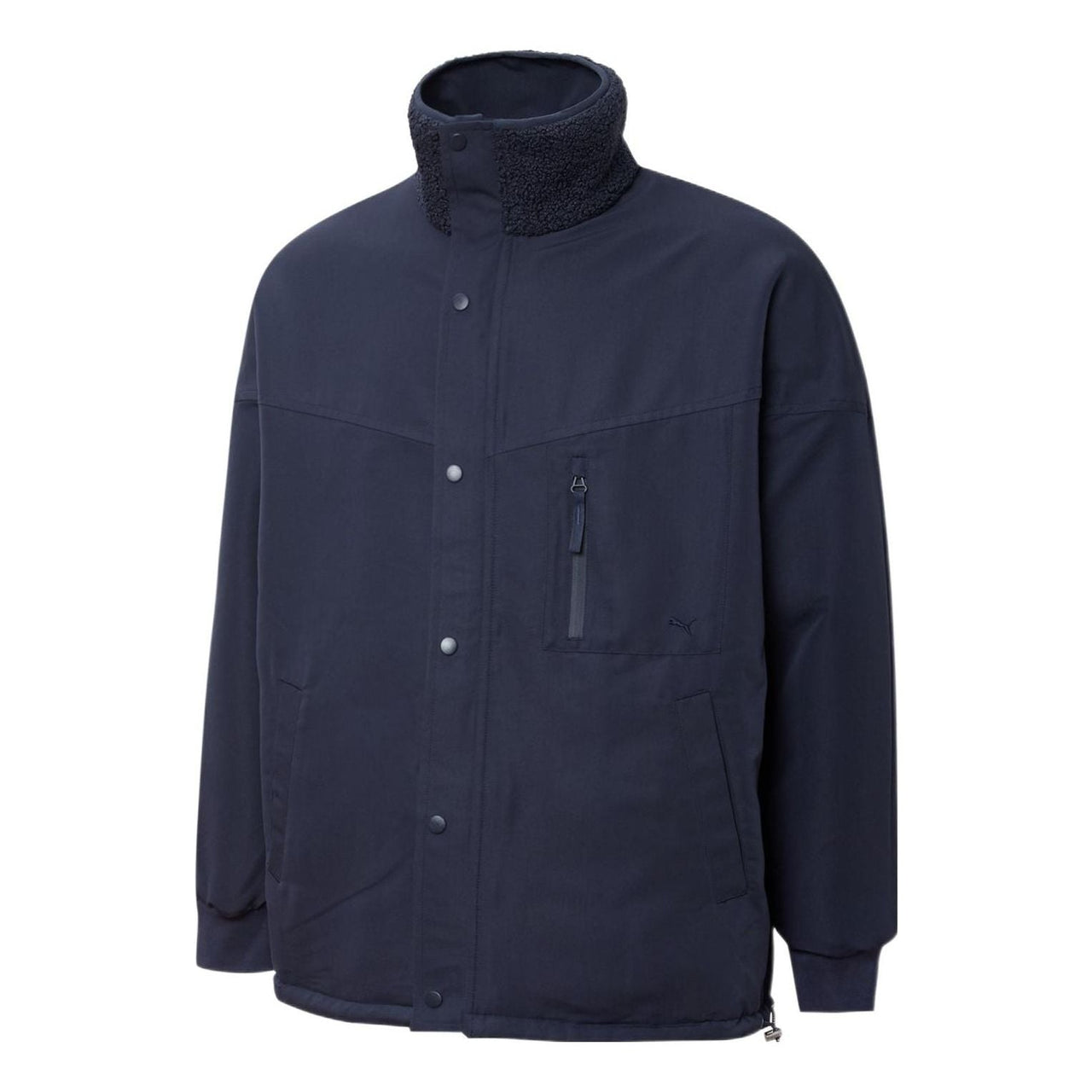 PUMA Mmq lamb's wool Reversible Stand Collar Jacket Couple Style Blue 534744-43