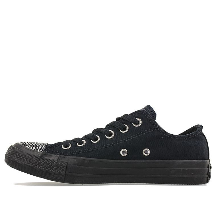 (WMNS) Converse Chuck Taylor All Star Ctas Ox Black Snake Scale Coating 557984C