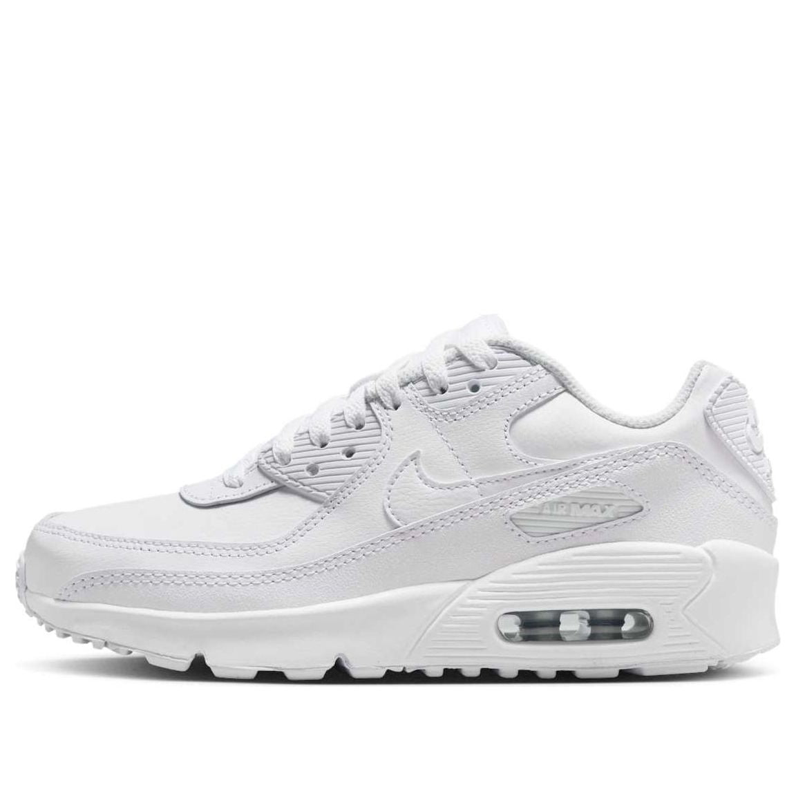 (GS) Nike Air Max 90 LTR 'White Metallic Silver' CD6864-133