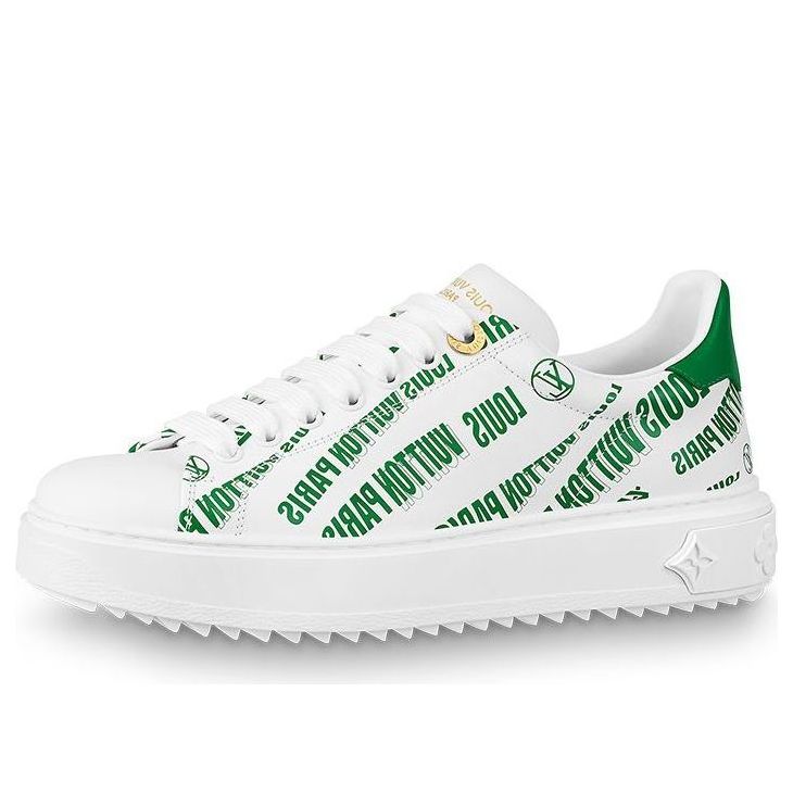 (WMNS) LOUIS VUITTON Time Out Sneakers 'White Green' 1A9D16