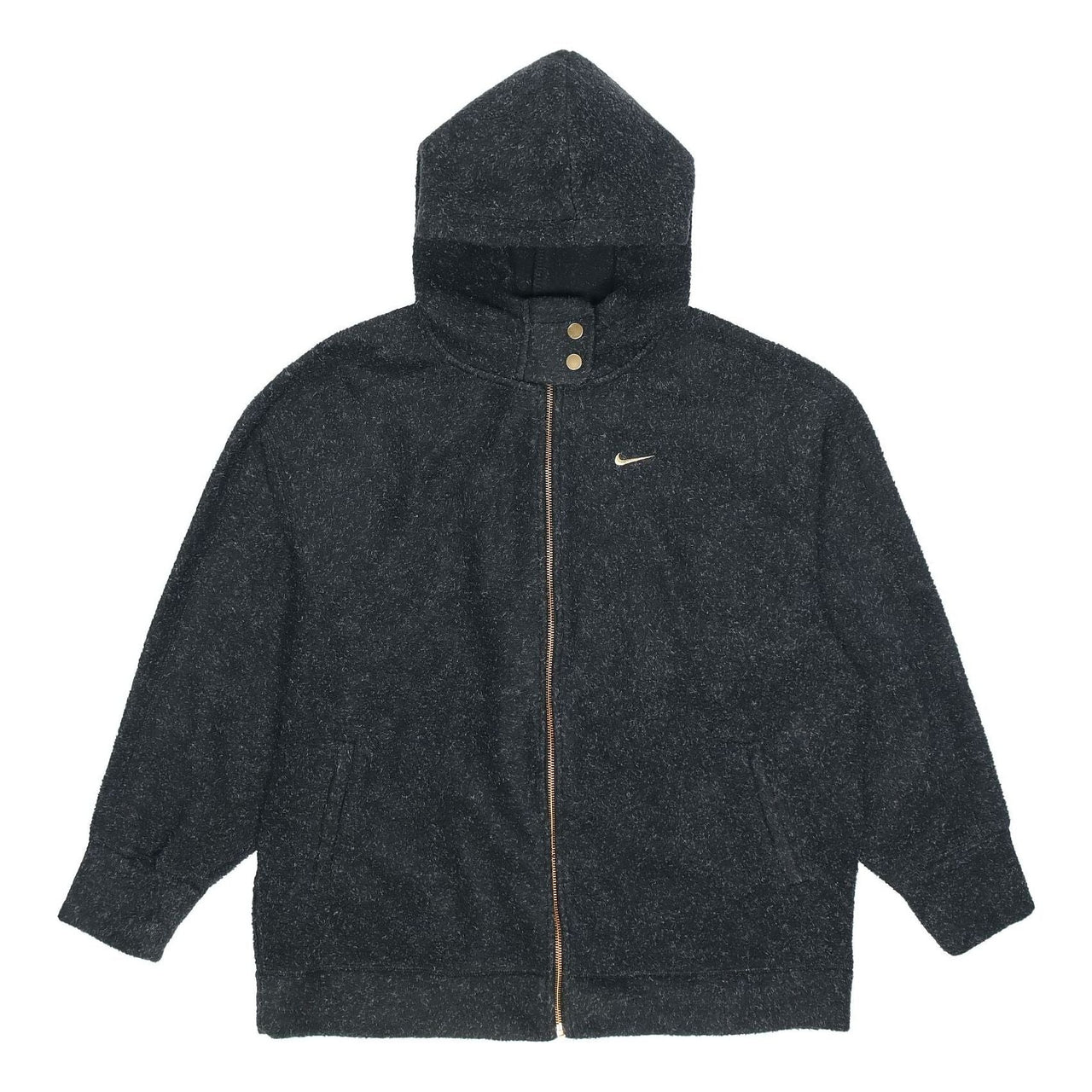 (WMNS) Nike Therma Full-Length Zipper Cardigan Training Hoodie Jacket Black CU6765-010