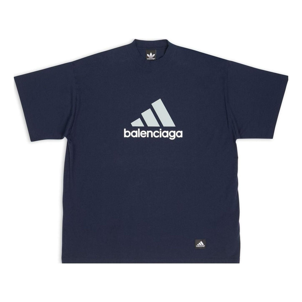 Balenciaga x adidas Oversized T-Shirt 'Navy' 731769TNVA64356