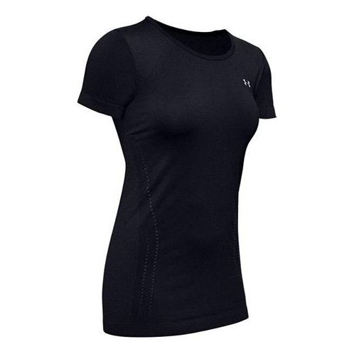 (WMNS) Under Armour Seamless Training Sports Short Sleeve Black 1351604-001