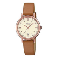 CASIO SHEEN Waterproof Quartz Sapphire Crystal Brown Analog SHE-4540CGL-9AUPR
