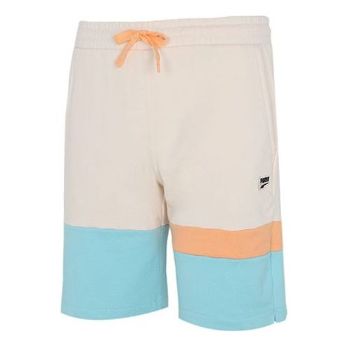 PUMA Solid Basic Shorts 'Beige Blue Orange' 531304-75