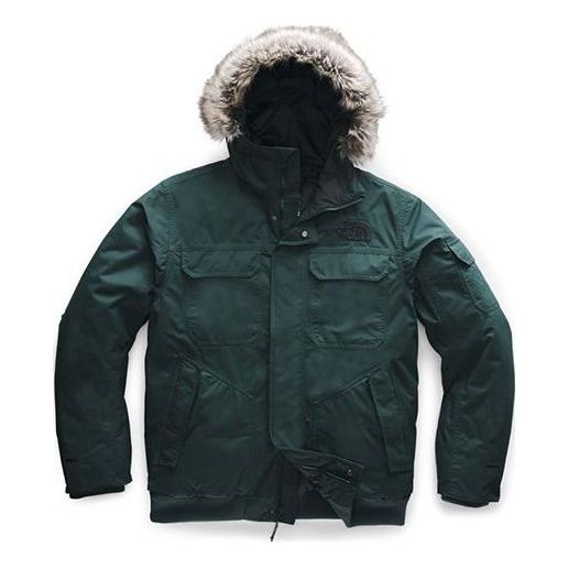 Men's THE NORTH FACE Gotham With Down Feather Hooded Jacket Green NF0A33RGD7V