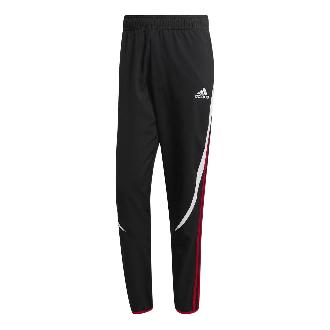 Men's adidas Contrasting Colors Vertical Stripes Logo Casual Sports Pants/Trousers/Joggers Black H64068