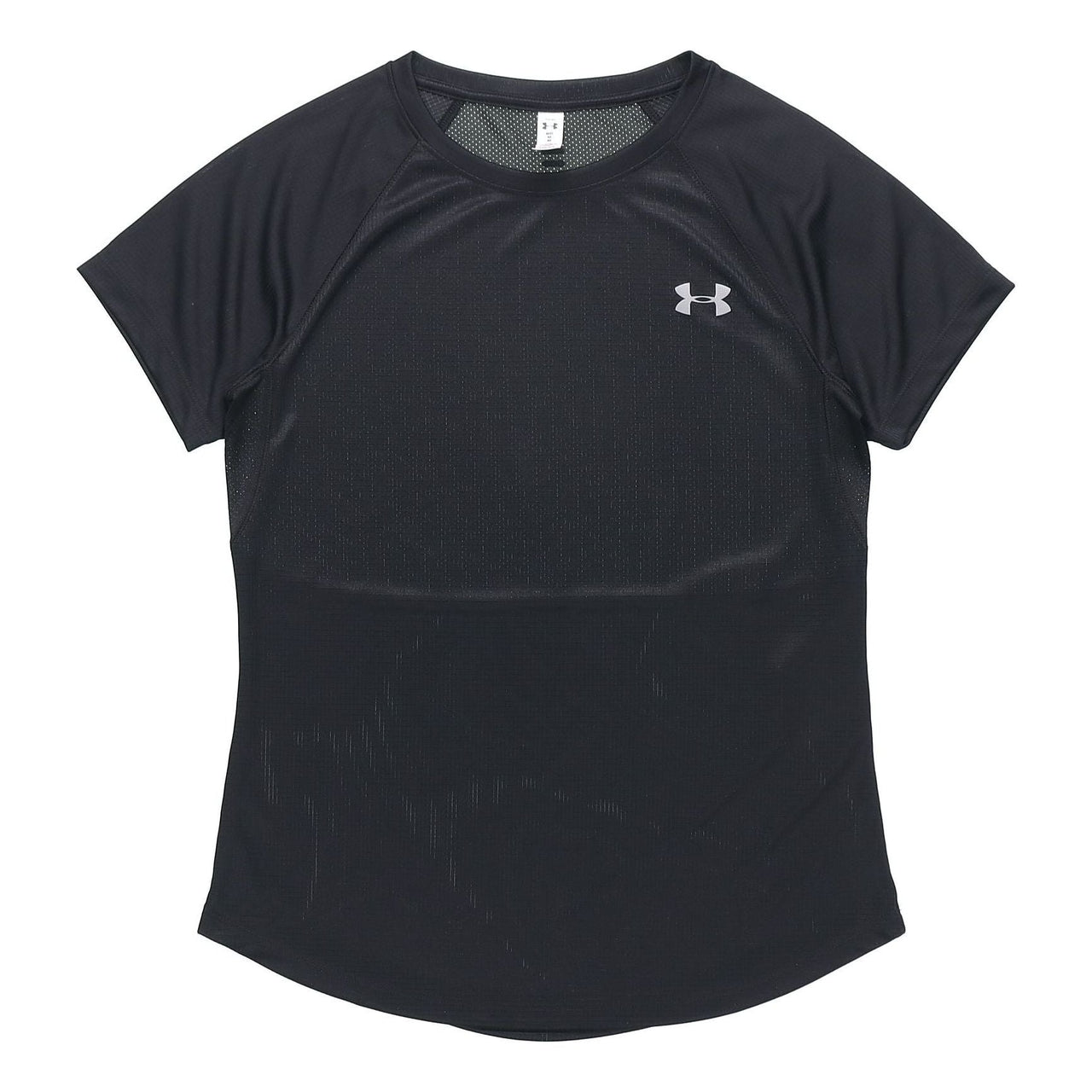 (WMNS) Under Armour Running Sports Short Sleeve Black 1326462-001