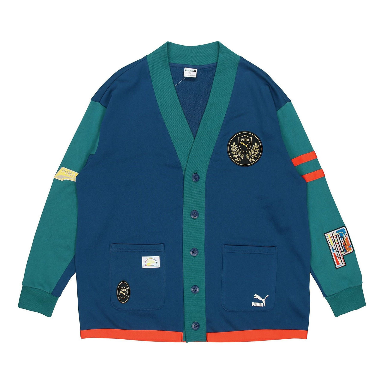 PUMA Mix Badge Long Cardigan 'Blue' 537004-45