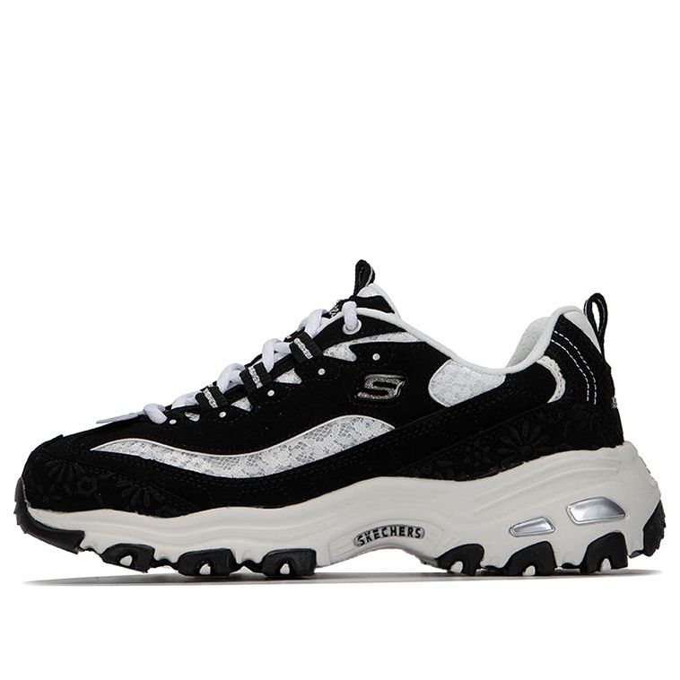 (WMNS) Skechers DLites 1.0 'Black White' 896085-BKW
