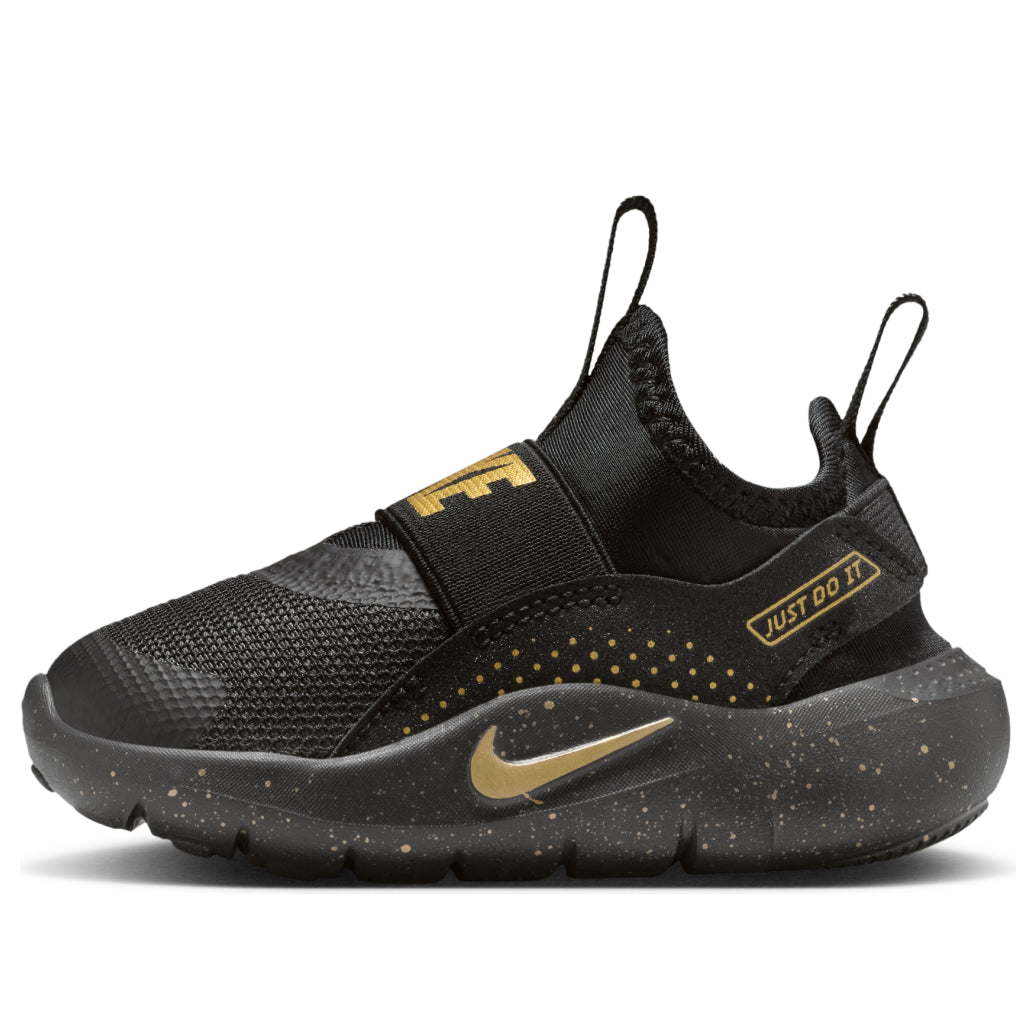 (TD) Nike Flex Runner 4 'Black Metallic Gold' IM6738-001