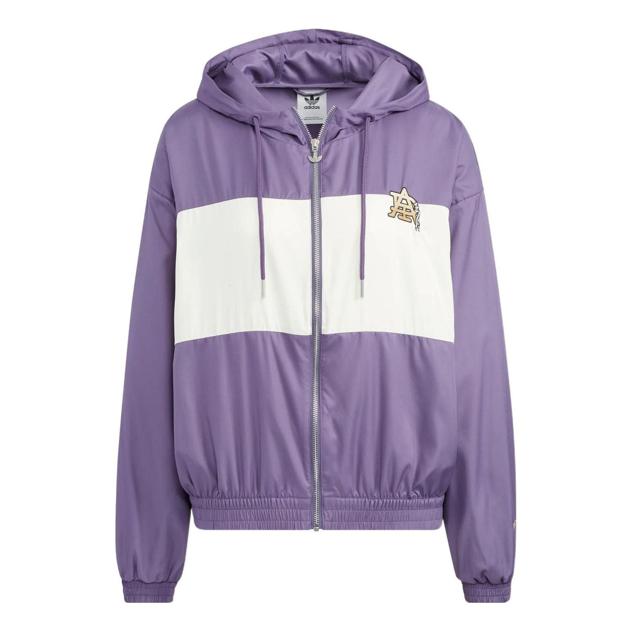 (WMNS) adidas Modern Collegiate Windbreaker Jacket 'Purple White' HS1934