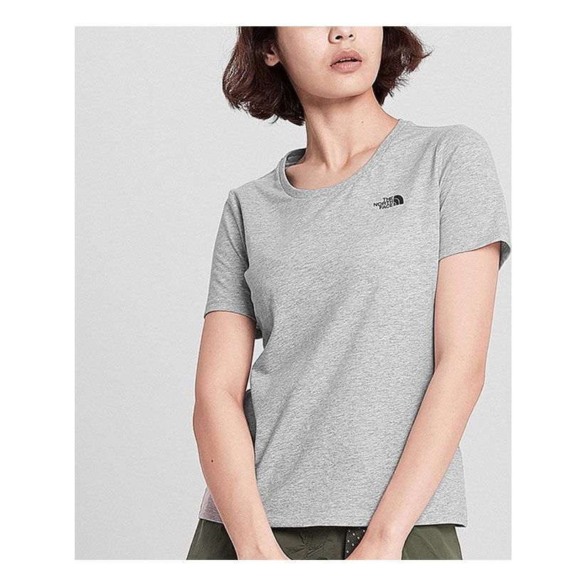 THE NORTH FACE Outdoor hygroscopic Sweat-Wicking Short Sleeve light grey 499O-DYX
