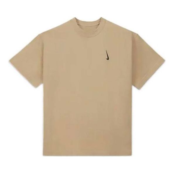 Nike x Billie Eilish Crossover Solid Color Loose Cozy Short Sleeve US Edition Unisex Brown DQ7755-202