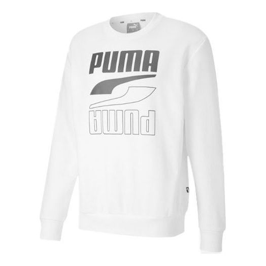 PUMA Rebel Long Sleeve Sweater 'White Black' 585272-02