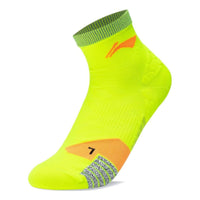 Li-Ning Logo Mid Cut Socks 'Neon Yellow' AWST007-4