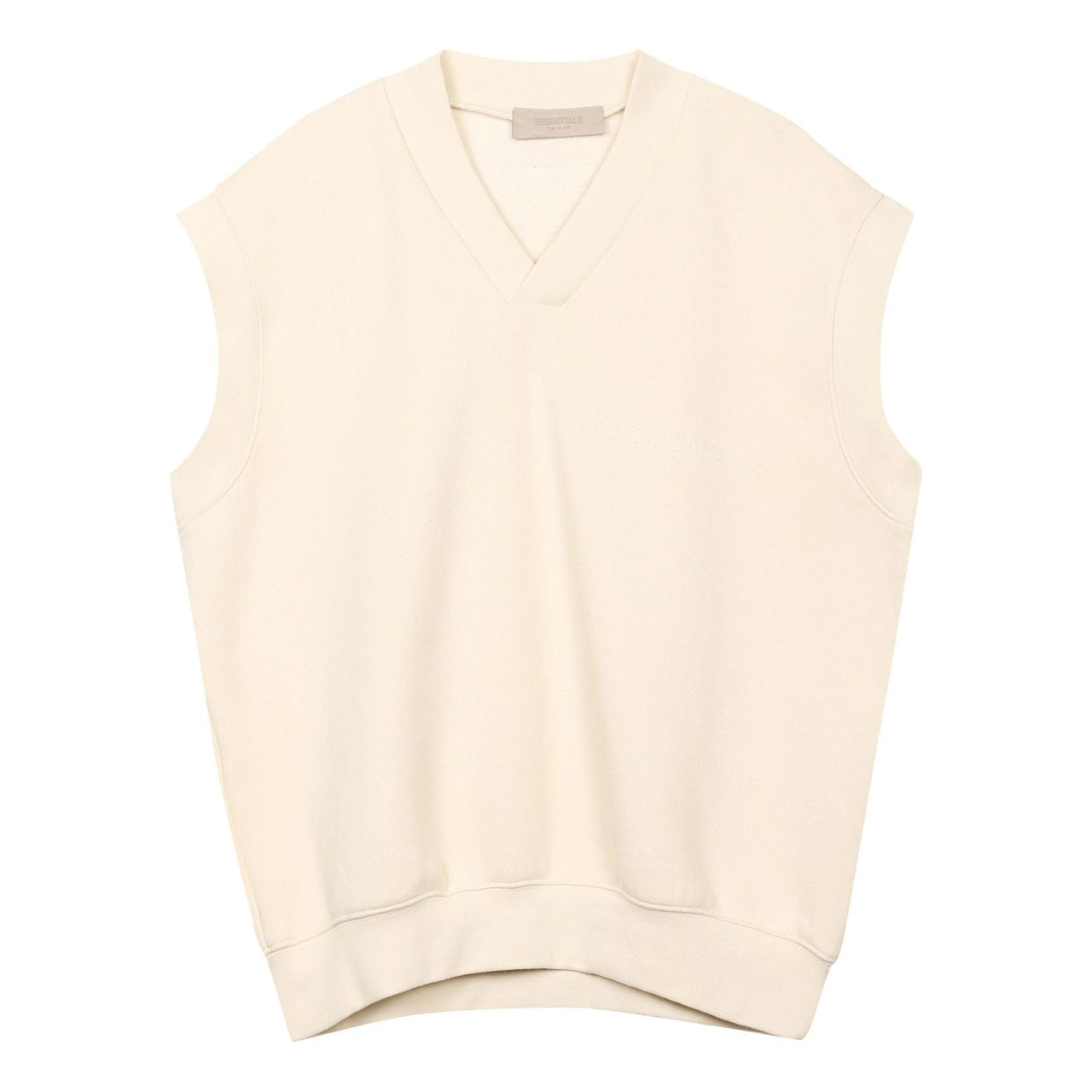 Fear of God Essentials FW22 V neck vest 'Egg shell' FOG-FW22-890