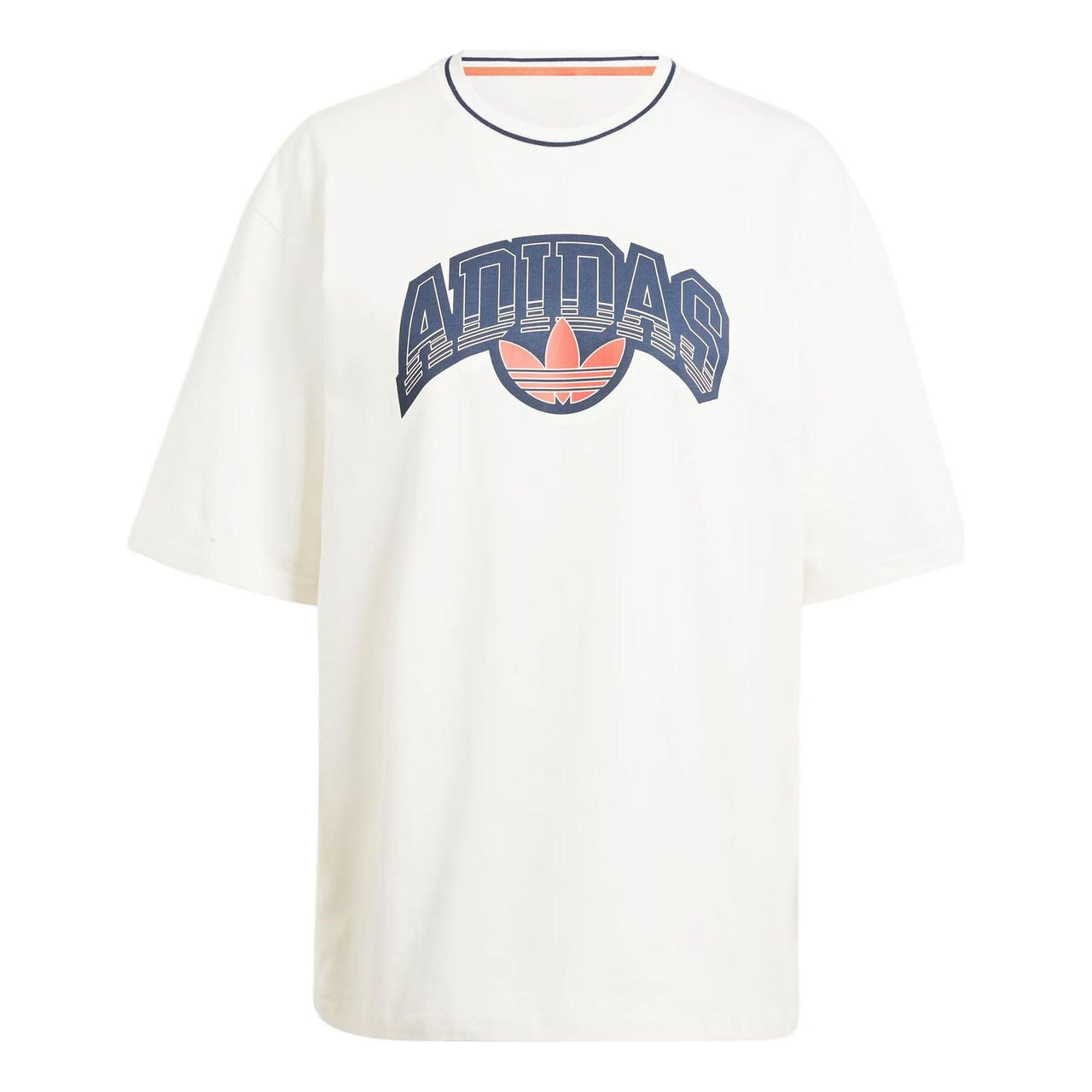 (WMNS) adidas Big Logo Graphic T-shirt Asia Sizing 'White' IU2491
