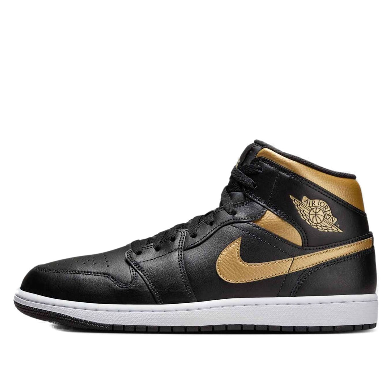 Air Jordan 1 Mid 'Black Metallic Gold' DQ8426-071
