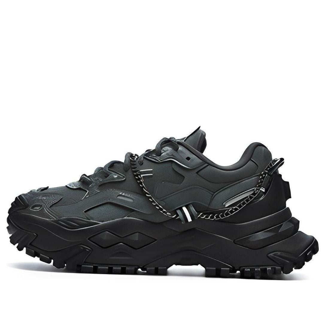 (WMNS) FILA FUSION Bianco Fashion Sneakers 'Black' T12W311301FDB