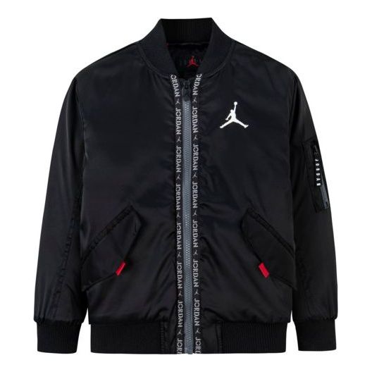 (GS) Air Jordan Poly Padded Bomber Jacket 'Black' JD2242015GS-001