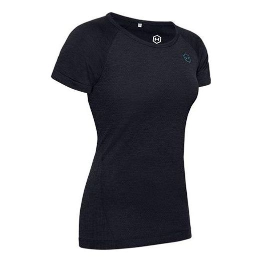 (WMNS) Under Armour RUSH Seamless Short Sleeve Black 1351602-001