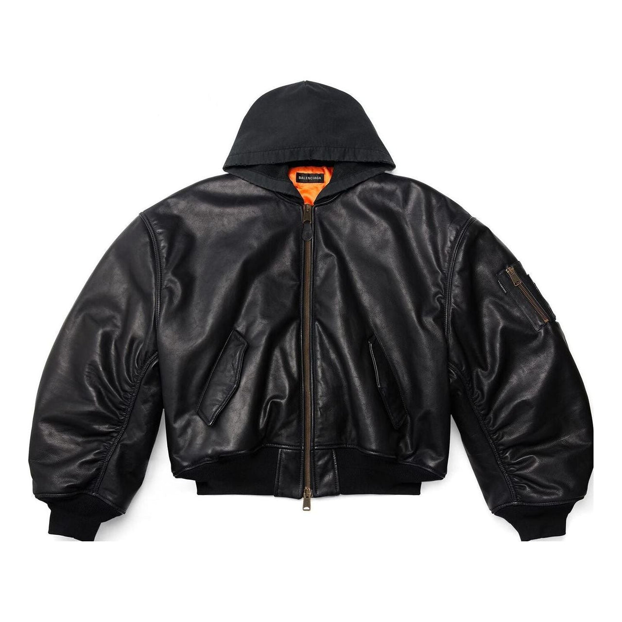 Balenciaga Hooded Bomber Jacket 'Black' 750953TOS171000
