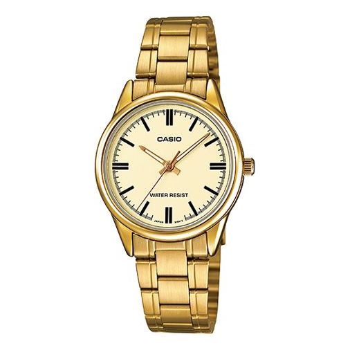 CASIO Female DRESS Japan / South Korea Fashion Waterproof Gold Analog LTP-V005G-9A