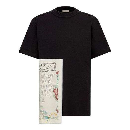 DIOR And Raymond Pettibon Embroidered Black 943J609G0554_C981