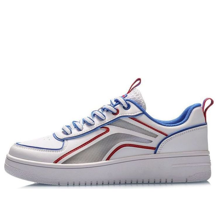 (WMNS) Li-Ning Classic Leisure Low 'White Red Blue' AGCP128-4