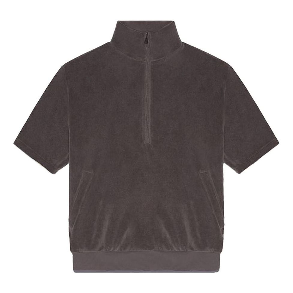 Fear of God Essentials Drop2 SS23 Half-Zip Sweatshirt 'Off-Black' 125BT224090F
