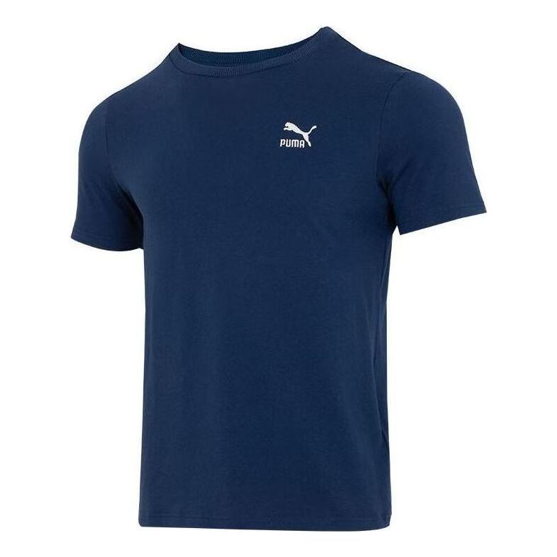 PUMA Logo Sports T-shirt 'Navy' 630353-15