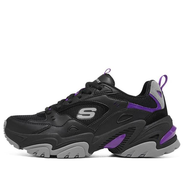 (WMNS) Skechers Stamina V2 'Black Purple' 149916-BKPR