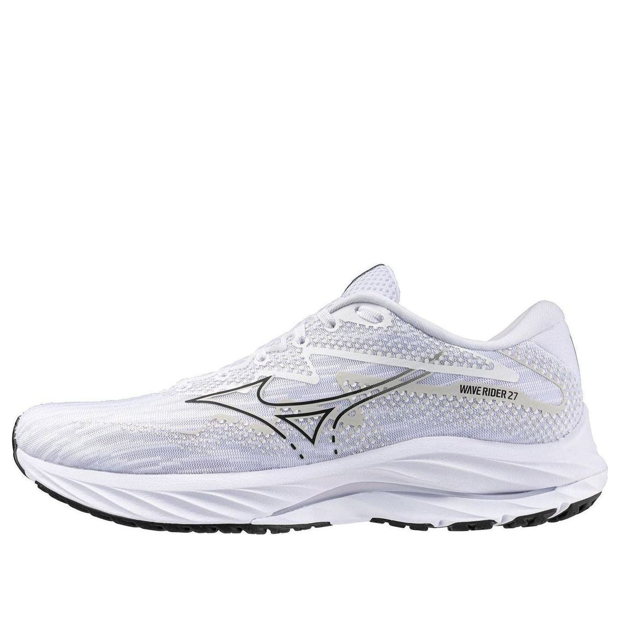 Mizuno Wave Rider 27 Super Wide 'White Black' J1GC230458