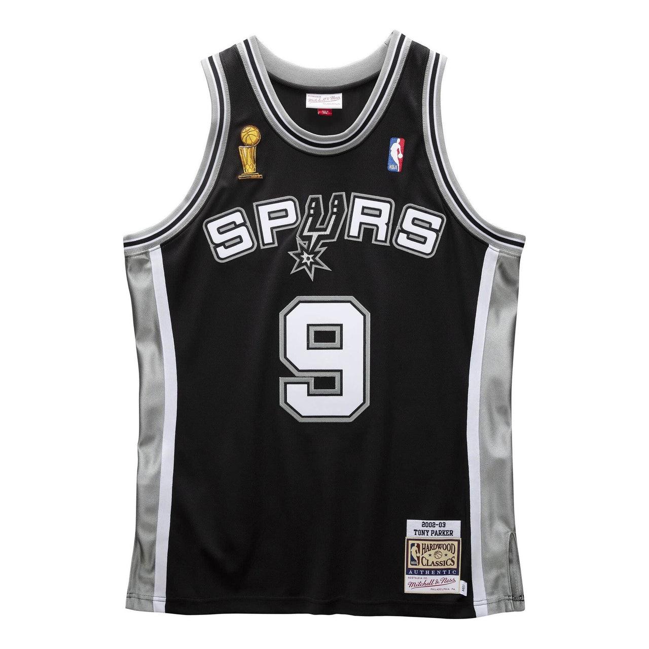 Mitchell & Ness x NBA San Antonio Spurs 2002-03 Jerseys 'Tony Parker 9' AJY4CP19172-SASBLCK02TPA
