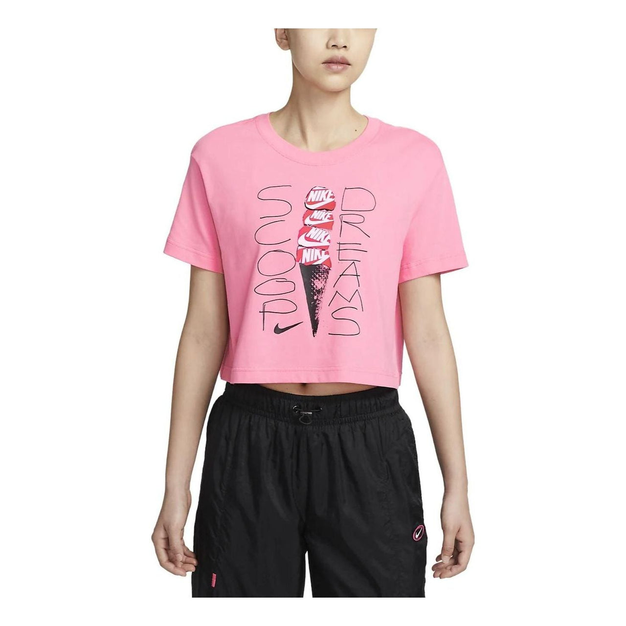 (WMNS) Nike Short Sleeve T-Shirt 'Pink' FB8110-611