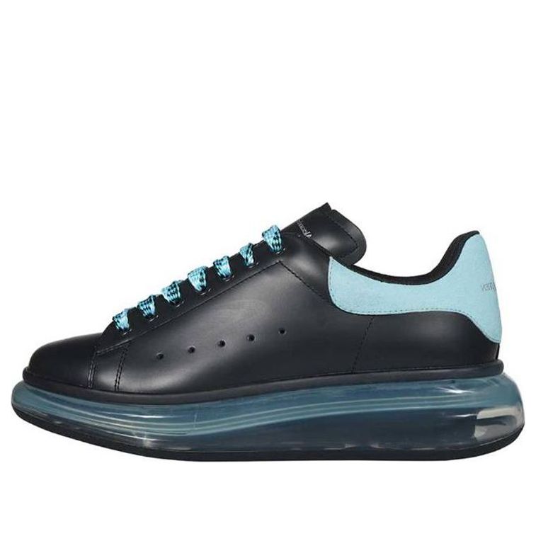 (WMNS) Alexander McQueen Oversized Sneakers 'Black Light Blue' 666893WHXMA1136