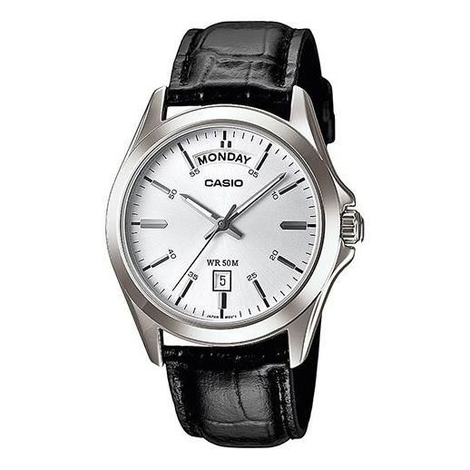 CASIO Waterproof Unisex Mens Silver Analog MTP-1370L-7A