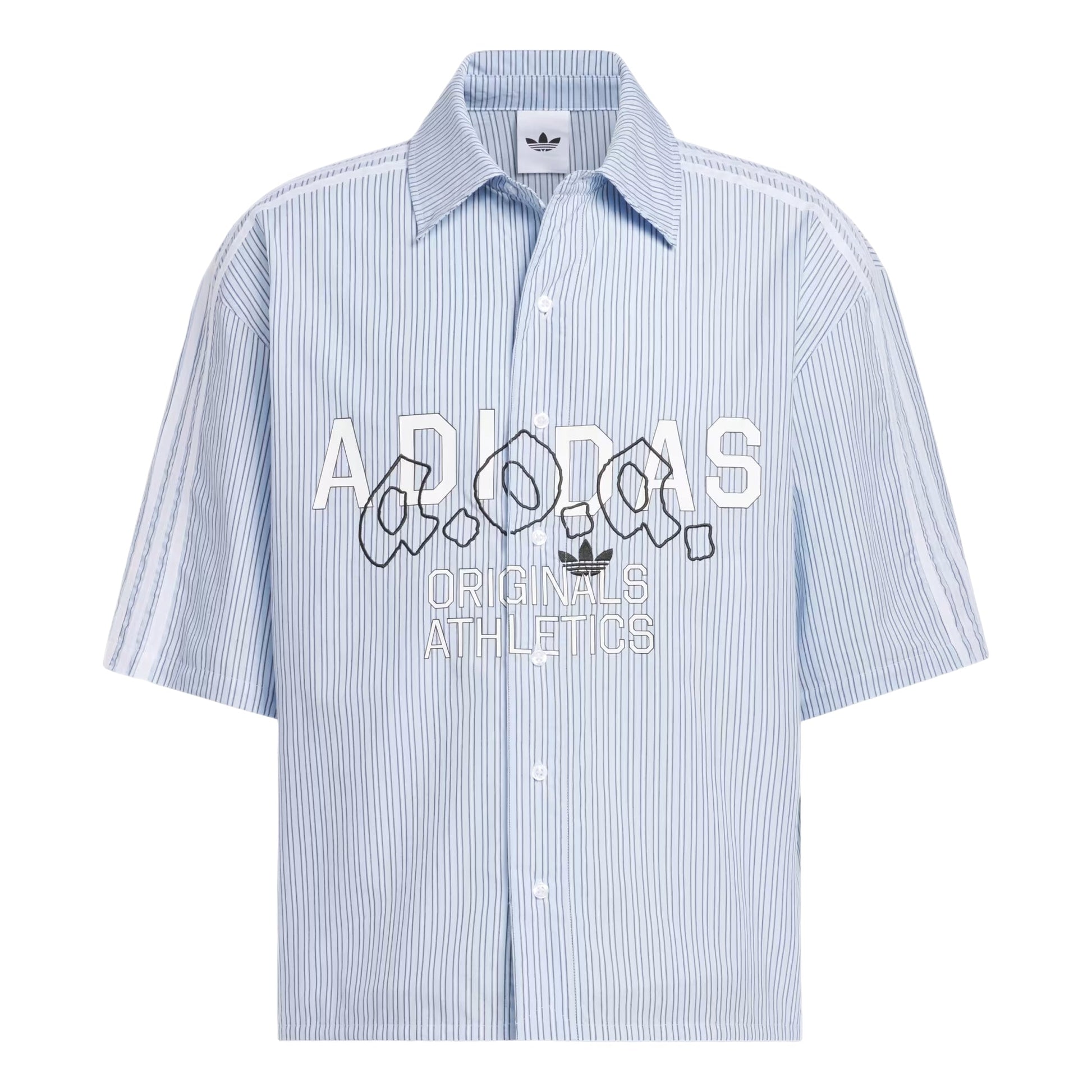 adidas AOA Button Up Shirt Asia Sizing 'Night Indigo' KT7990