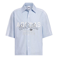 adidas AOA Button Up Shirt Asia Sizing 'Night Indigo' KT7990